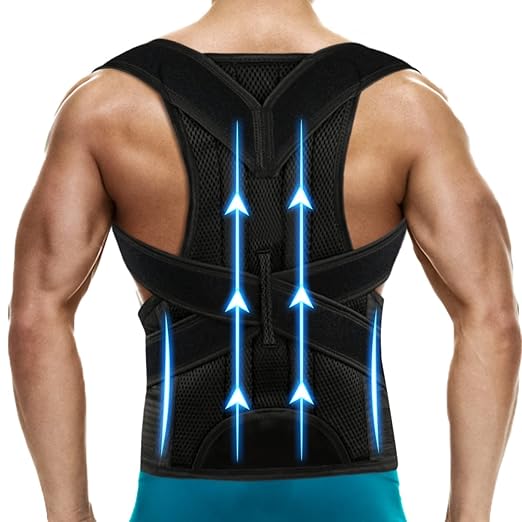Back Brace Posture Corrector for Women and Men - Adjustable Posture Back Brace for Upper and Lower Back Pain Relief - Improve Back Posture and Lumbar Support,Small(Waist:24-29 Inches)