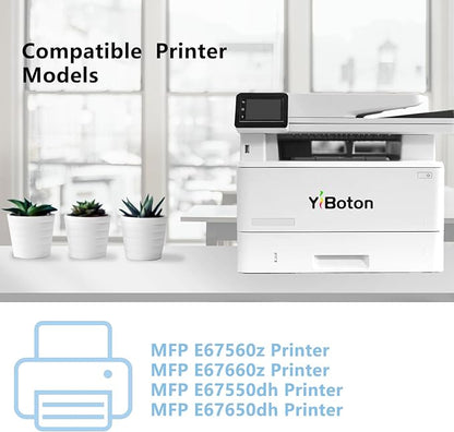 High Yield W9030MC W9031MC W9032MC W9033MC Toner Cartridge Replacement for hpColor Leserjet Managed MFP E67550dh E67650dh E67560z E67660z Printer,4-Pack.