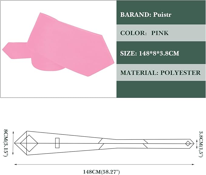 Men's Ties Solid Pure Color 3.15" (8CM) Necktie Plain Formal Business Wedding Black Ties For Men