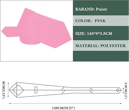 Men's Ties Solid Pure Color 3.15" (8CM) Necktie Plain Formal Business Wedding Black Ties For Men