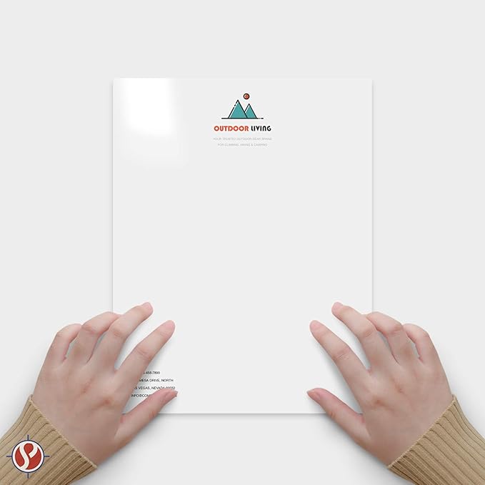 Color Copy Flyers Custom Copy Printing | 8.5”x 11” | White Paper | Upload Your Own Design | Brochures, Letterhead, Posters, Flyers & More | 100 Per Pack | Glossy Paper - 2 Sided Printing
