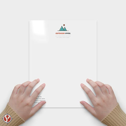 Color Copy Flyers Custom Copy Printing | 8.5”x 11” | White Paper | Upload Your Own Design | Brochures, Letterhead, Posters, Flyers & More | 500 Per Pack | Glossy Paper - 1 Sided Printing