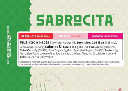 Cirkul Sabrocita Flavor Water Variety Pack, Makes 36 Drinks, No Sugar, Zero Calorie Drink Mix, (2 Strawberry, 2 Guava, 2 Hibiscus)