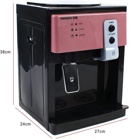 Water Dispenser Top Loading Countertop Water Cooler Dispenser with 3 Temperature Settings Desktop Electric Hot and Cold Dispenser for Home, Office, Dormitory (Rose Gold)