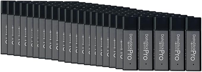 Centon Electronics DataStick Pro USB 2.0 Flash Drive, 2 GB, 100 USB Flash Drives, 100 Bulk Pack, Grey