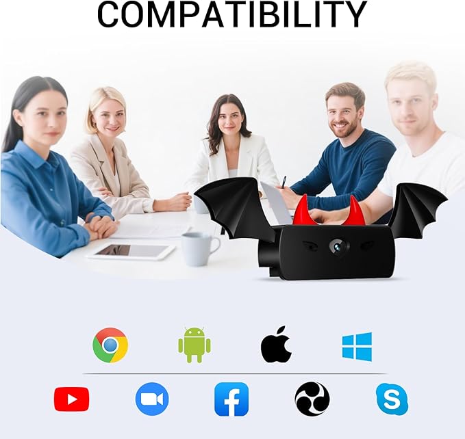 Webcam for PC,HD 1080P Web cam,Noise Cancellation,Plug & Play USB Webcam for Laptop, Desktop, PC, Mac, Zoom, Skype, Streaming