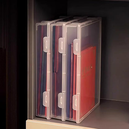 File Storage Boxes, A4 Important Documents Containers Box, Storage File Boxes With Lids For Documents, Family Registers, Instructions
