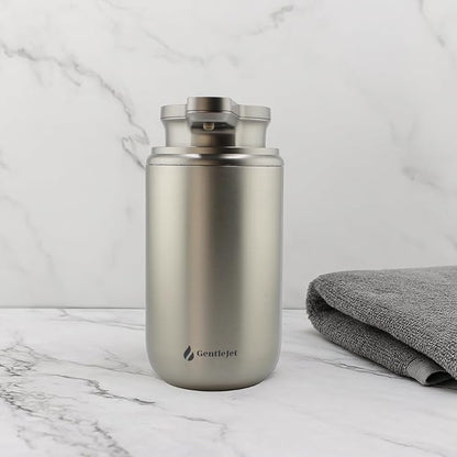 WaveJet Automatic Foaming Soap Dispenser - Rechargeable Automatic Soap Dispenser Touchless for Bathroom, Dual Foam Levels, Auto-Clean Mode (WaveJet - Silver, Foam)