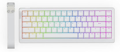 EPOMAKER HE68 Lite Hall Effect Gaming Keyboard, 8k Polling & 128K Scan Rate, 0.01mm Adjustable Trigger, 0.125ms Latency, 5-Layer Sound-Dampened, Snap Key, SOCD, A-RGB, Wired, Mac Software (White)
