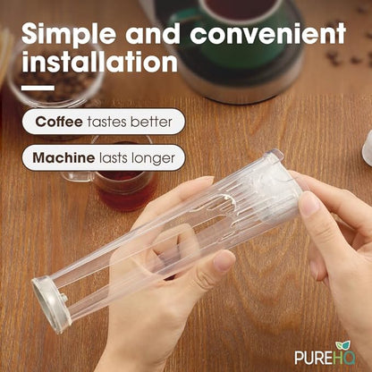 Keurig Starter Kit Replacement Water Filter Holder for Keurig 2.0, K-Slim, K Express, K-Supreme, K-Classic, K-Duo Plus Coffee Maker – Includes Tall Handle for Side Reservoir and 3-Pack Water Filters
