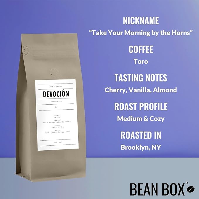 Bean Box Sampler - Roasted by Devocion, 3-Pack, Freshly Ground Coffee, Gourmet Coffee