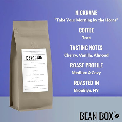 Bean Box Sampler - Roasted by Devocion, 3-Pack, Freshly Ground Coffee, Gourmet Coffee