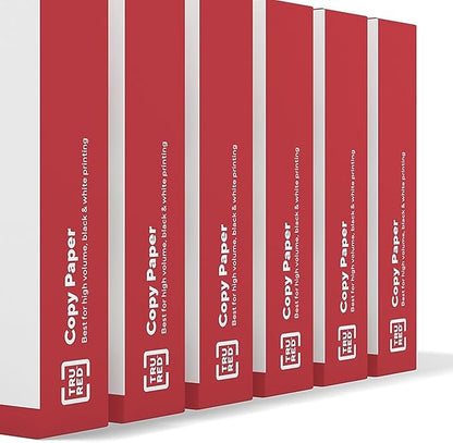 Staples 8.5-inch x 11-inch Copy Paper, 20 lbs., 92 Brightness, 600 Sheets/Ream, 6 Reams/Carton (TR62091)