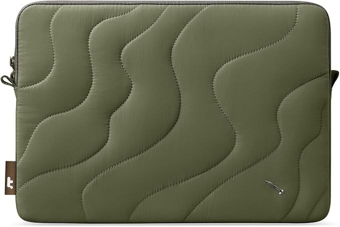 tomtoc 360 Protective Puffy Laptop Sleeve for 14-inch MacBook Pro M5(2025)/M4/M3/M2/M1 Pro/Max A3434 A3112 A3401 A3185 A2992 A2918 13.5/13.8-inch Surface Laptop 7(Copilot+ PC)/6/5/4/3, Quilted Design