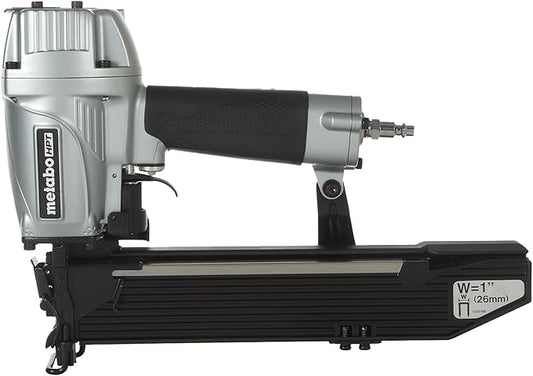 Metabo HPT Wide Crown Stapler, Pro-Preferred Pneumatic Power Nailers, Lathing Tool for Sheathing & Insulation, Quick Response, 16 Gauge, Up to 150 1" Wide Crown Staples, Length 1" to 2", N5024A2