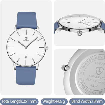 BEN NEVIS Watch, Mens Watch, Minimalist Fashion Simple Wrist Watch Analog Date with Leather Strap