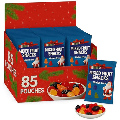 Holiday Mixed Fruit Snacks Variety Pack, 85 Count