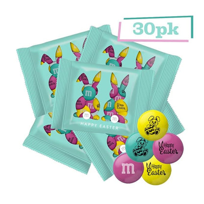 M&M'S WORLD Easter Milk Chocolate Candy Favors, Festive Spring Themed Treats in sharable favor packs, Perfect for Egg Hunts, Basket Fillers, Party Favors, and Seasonal Snacking