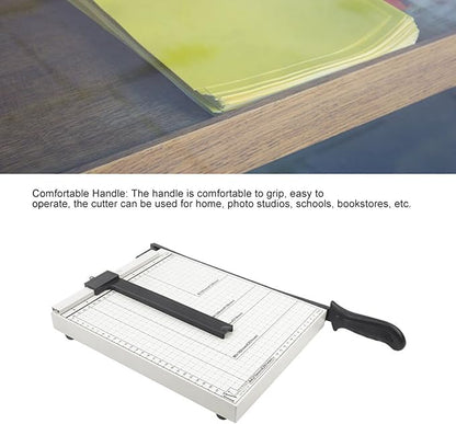 Mini Paper Trimmer, 12in Cut Length Paper Cutting Board Compact Paper Cutter for Cardstock, Photos, Scrapbooking, Office, Classroom