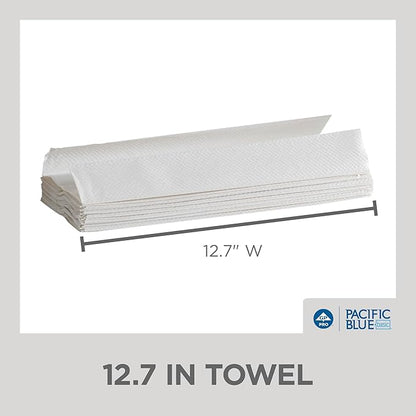Pacific Blue Basic‚ C-Fold Paper Towels (Previously Branded Acclaim) by GP PRO, White, 20603, 240 Towels per Pack, 10 Packs per case