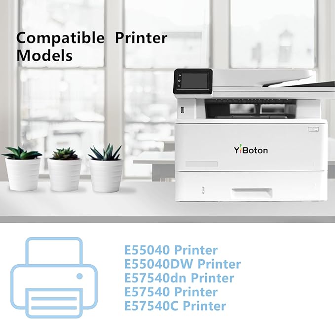 W9060 W9060MC Black Extra High Capacity Toner Cartridge Compatible for HP W9060MC Toner for Color Managed E55040 E55040DW E57540dn E57540 E57540C Series Printer