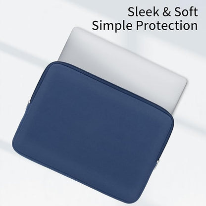 RAINYEAR Laptop Sleeve Case Compatible with 13.3 Inch Notebook Computer Tablet Chromebook 14" MacBook Pro M1 M2 M3 M4 Pro/Max Soft Cover Protective Case Zipper Carrying Bag (Navy Blue)
