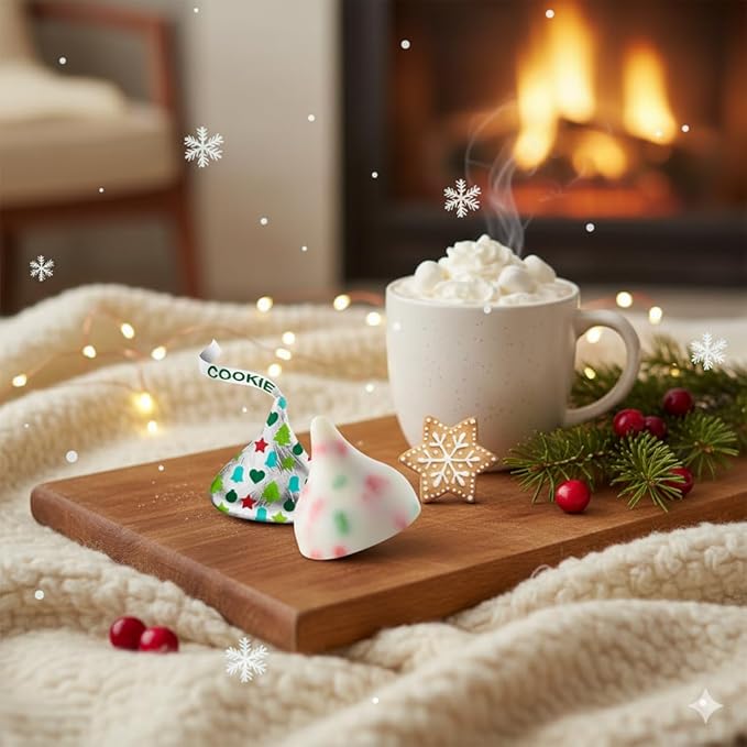 Sugar Cookie White Crème Holiday Candy 2 Lb | Christmas Gift Set Baking & Stocking Stuffer Share Bag | 2 Pounds