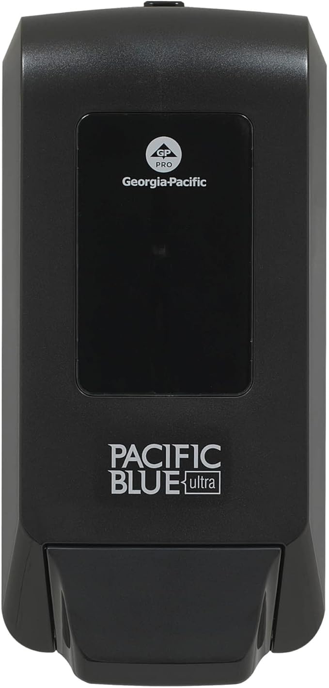 Georgia-Pacific (53057) Pacific Blue Ultra Manual Push Soap Dispenser, Wall Mounted, Easy To Install & Maintain