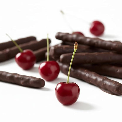 Andy Anand Chocolatier 60% Dark Chocolate Cherry Peel, 1 lb Gift Box, 105 pcs. Hand-Dipped, Flown Fresh from Italy. Divine, Decadent, Premium Gourmet Treat.