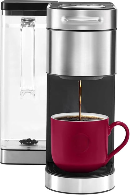 KeurigK Plus Single Serve Coffee Maker, MultiStream Technology, Customizable Strength and Temperature Settings, Programmable, 78oz Removable Reservoir, Stainless Steel