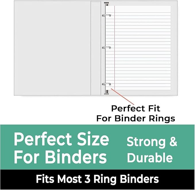 Rosmonde 576 Pack (Pallet) Loose Leaf Paper Bulk, 86400 Sheets, Wide Ruled, Pallet of Filler Paper, 150 Sheets/Pack, 8 x 10.5", 3 Hole Punched, 56 Gsm Thick Sheets, School & Office, 4-7 Days Transit