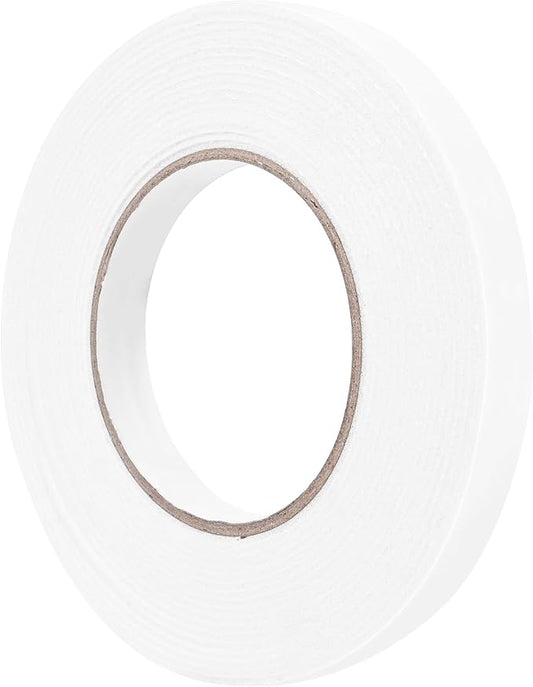 ToLanbbt Double Sided Foam Tape 0.5In x 20FT, Mounting Tape Heavy Duty, Strong Adhesive Weatherproof Seal Strips for DIY Craft Picture Poster, Car & Gap Filling Mountings, Home Office Decor (White)