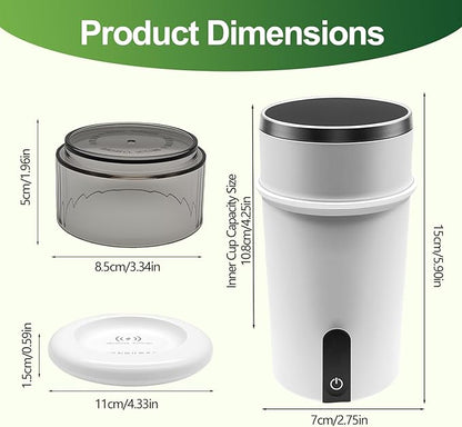 Portable O3Water Generator Cup Dispenser, Multi-Purpose O3 for Oral Care & Fruit Cleaning, Rechargeable Hydrogen Water Purifier and Mouthwash Cup for Teeth Brushing & Bathroom and Kitchen Use