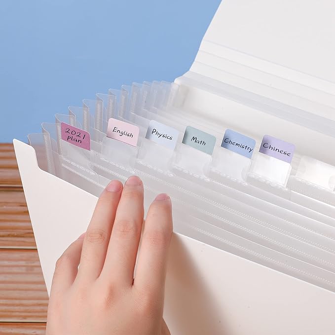 Outus 480 Pcs Sticky Index Tabs Page Markers Self Adhesive Flag Tabs Writable Repositionable File Flags Mix Colored for Reading Book, Taking Note, Classifying File, Marking Document
