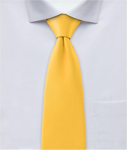 Jacob Alexander Solid Color Mens Tie - Soft-lined Necktie - Timeless Formal Look for Weddings and Business - (Regular Size)
