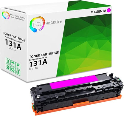 TCT 131A Magenta Toner Cartridge - Compatible Replacement for HP 131A CF213A Works with HP Laserjet Pro 200 Color M251NW, MFP M276N Printers (1,800 Pages)