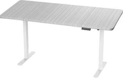 VIVO Electric 71 x 36 in Standing Desk, Memory Height Adjustment, 1B Series, Dark Gray Top White Frame, DESK-KIT-1W7G-36