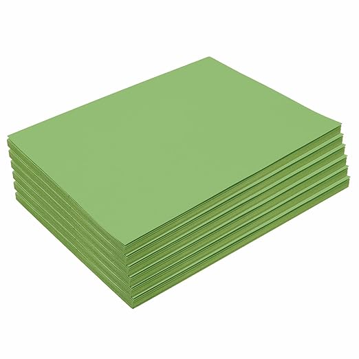 Colorations Construction Paper,Bright Green,9 inches x 12 inches,300 Sheets, Heavyweight Construction Paper,Crafts,Art,Kids Art,Painting, Coloring,Drawing,Creating,Paper,Art Project,All Purpose