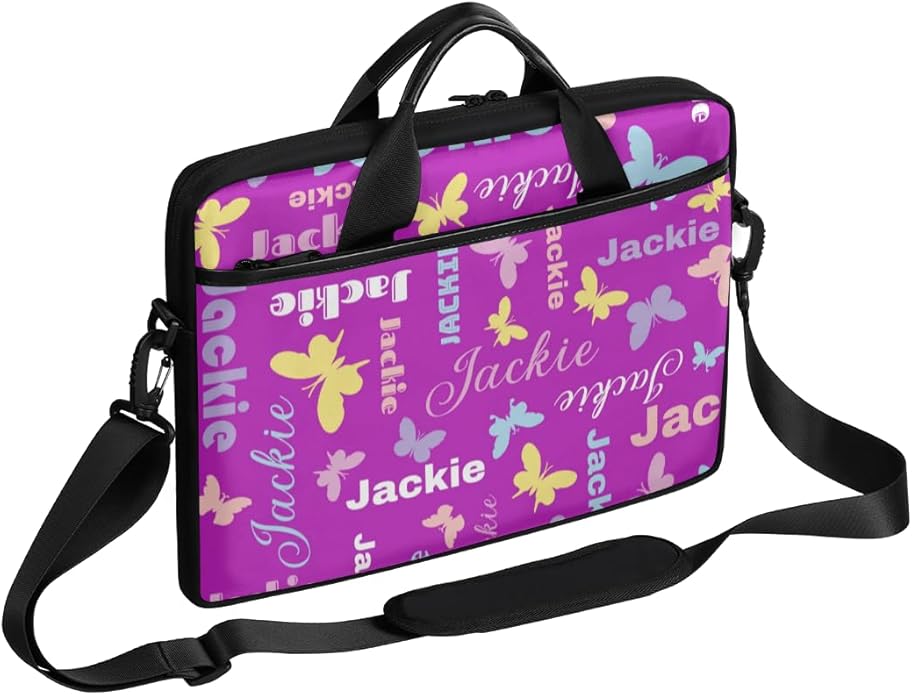 Custom-Laptop-Bag 15 Inch with Name Photo Personalized-Computer-Shoulder-Case Briefcases for Women Men Business