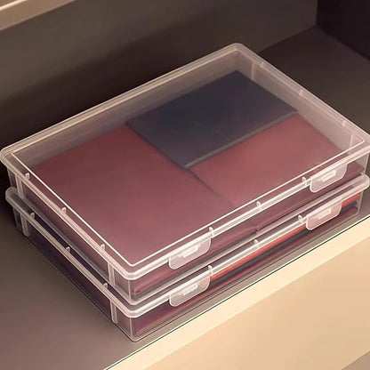 File Storage Boxes, A4 Important Documents Containers Box, Storage File Boxes With Lids For Documents, Family Registers, Instructions
