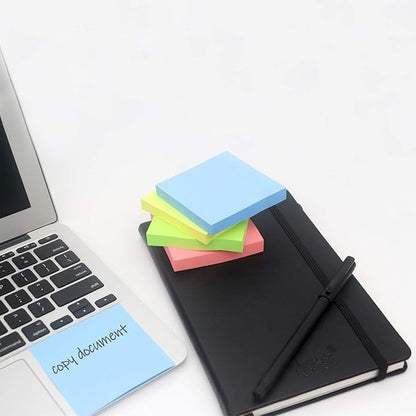 Sticky Notes 3x3, Self-Stick Notes, 16 Pads, 100 Sheets/Pad, Assorted Colors Stickies, Easy to Post Notes for Study, Works, Daily Life (16)