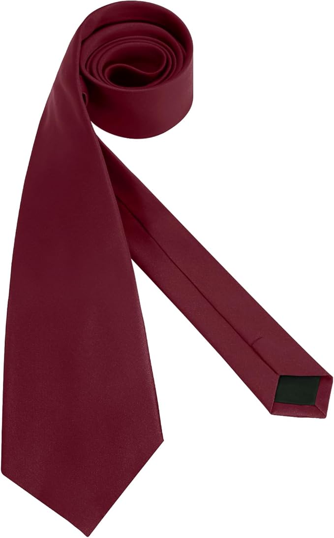 Men's Ties Solid Pure Color 3.15" (8CM) Necktie Plain Formal Business Wedding Black Ties For Men
