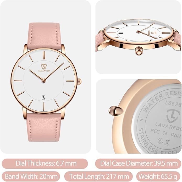 BEN NEVIS Watch, Mens Watch, Minimalist Fashion Simple Wrist Watch Analog Date with Leather Strap