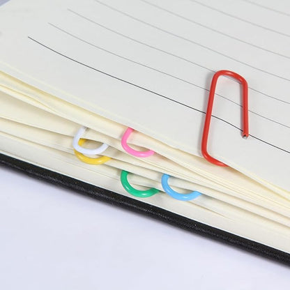 Multicolor Jumbo Paper Clips, 1.3 Inch (33mm) & 2 Inch (50mm), 400-Pack for Office, School & Home Document Organizing (Colorful, 1.3 Inch and 2 Inch)