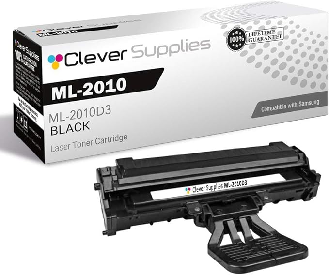 CS Replacement Toner Cartridge Compatible with Samsung ML-2010 ML-2010D3 Black ML Printers ML-2010 ML-2510 ML-2570 ML-2571N Toner Cartridge Black