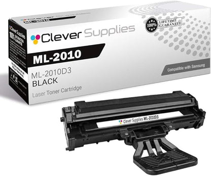 CS Replacement Toner Cartridge Compatible with Samsung ML-2010 ML-2010D3 Black ML Printers ML-2010 ML-2510 ML-2570 ML-2571N Toner Cartridge Black