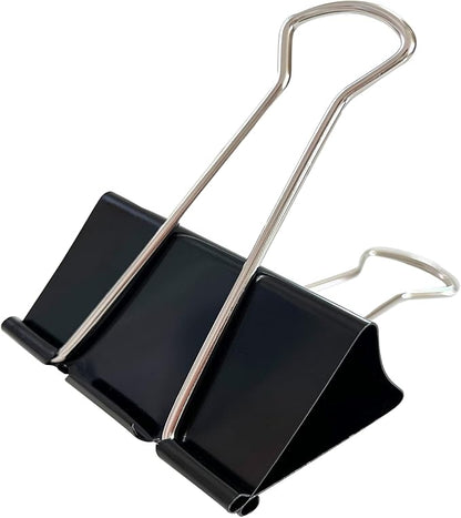 18PCS Jumbo Binder Clips 3 Inch, Black, Binder Clips Extra Large Heavy Duty for Office Supplies