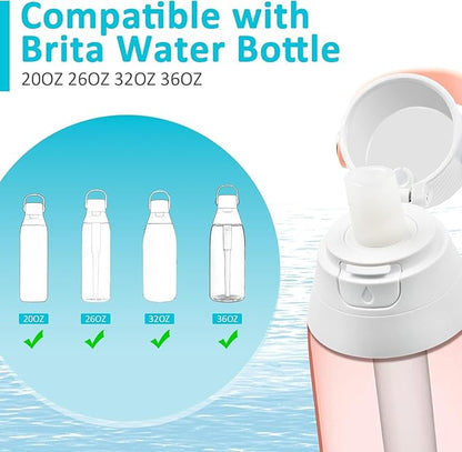 Mouthpiece Replacement for Brita Insulated Filtered Water Bottle, 3PCS Water Bottle Silicone Mouthpiece Valve Replacement for Brita Water Bottle 20/26/32/36 oz