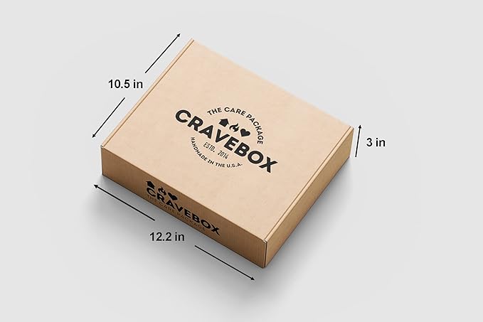CRAVEBOX Snacks Box Variety Pack Care Package (45 Count) Christmas Treats Gift Basket Adults Kids Grandkids Guys Girls Women Men Boyfriend Birthday Cookies Chips College Student Office School