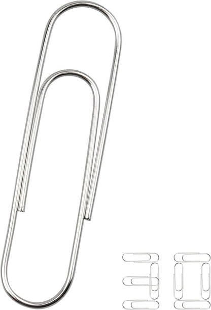 30 PCS 4 Inch (100mm) Extra Large Paper Clips Silver Rust Resistant Metal Strong Jumbo Paperclips for Office School Documents
